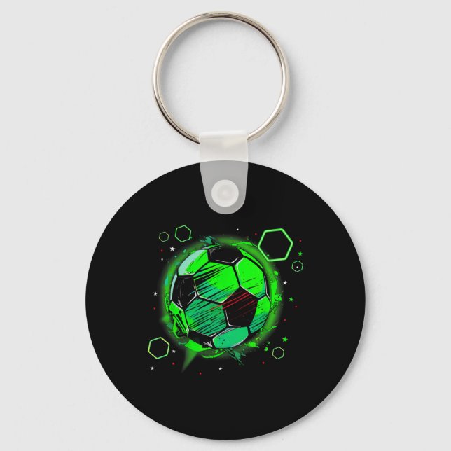 Porte-clés Papa foot comme un papa normal sauf beaucoup cool (Recto)