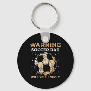 Porte-clés Papa foot criera fort Joueur Papa père Pa