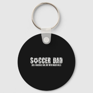 Porte-clés Papa footballeur comme un papa baseball mais avec