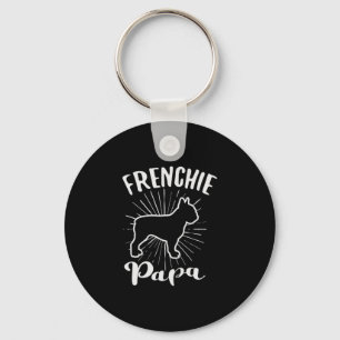 Porte-clés Papa Frensh Bulldog Français Chien chiot