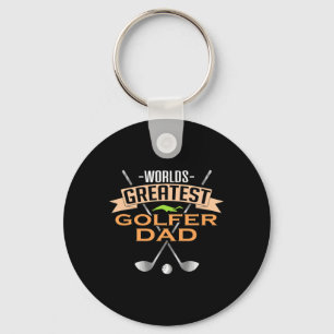 Porte-clés Papa golfeur le plus grand golfeur du monde Papa g