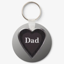 Papa Heart Keychain