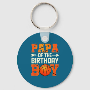 Porte-clés Papa homme du garçon d'anniversaire père de basket