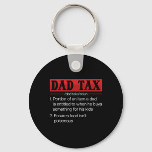 Porte-clés Papa Impôt Drôle papa Définition de l'impôt Fête d