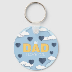 Porte-clés Papa, je t'aime, fête des pères
