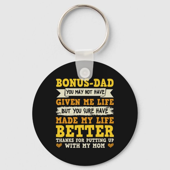 Porte-clés Papa Merci D'Avoir Pris Ma Mère (Recto)
