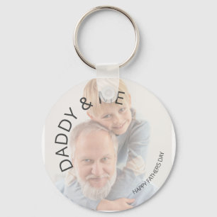 Porte-clés Papa & Moi Bonne Fête des Pères Photo