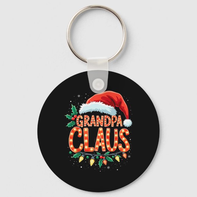 Porte-clés Papa Noël Fête de Noël  (Recto)