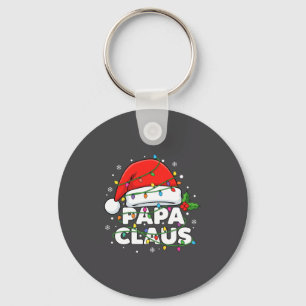 Porte-clés Papa Noël Papa Noël Lumières de Noël Famille Tenue