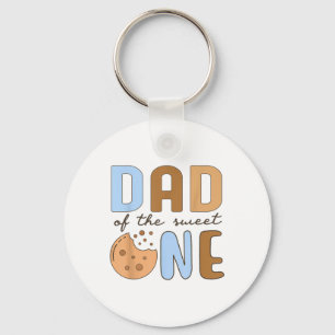 Porte-clés Papa Of The Sweet One Cookies And Milk 1er anniver