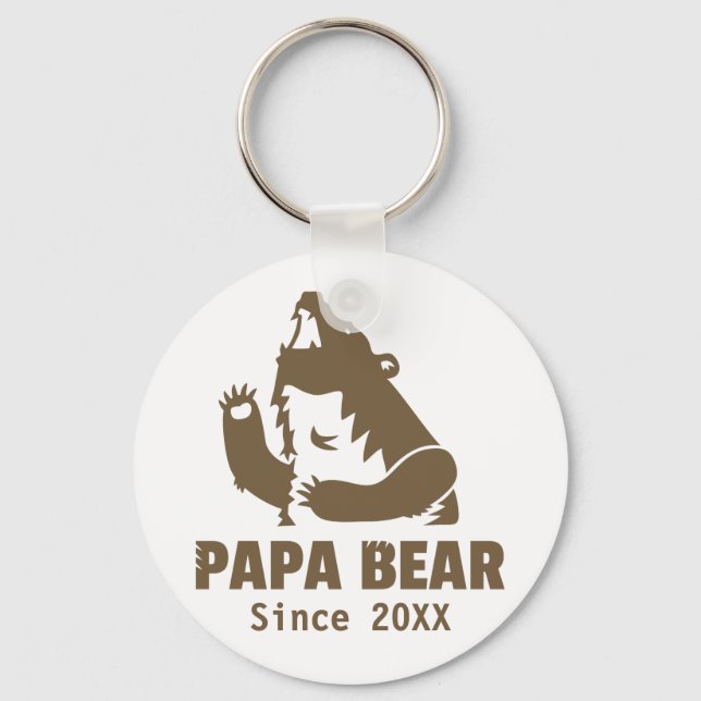 Porte-clés Papa Ours Grognon depuis l'Année de la Paternité (Recto)