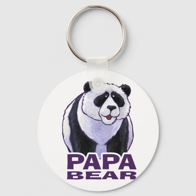 Porte-clés Papa Ours Panda (Recto)