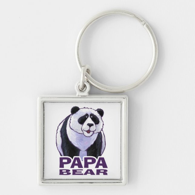 Porte-clés Papa Ours Panda (Devant)