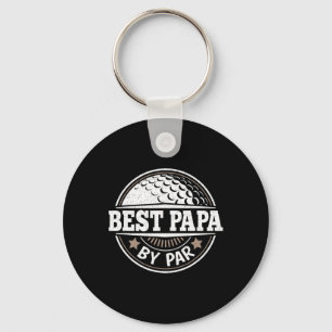 Porte-clés Papa Par Par Joueur De Golf Vintage Papa Papa Père