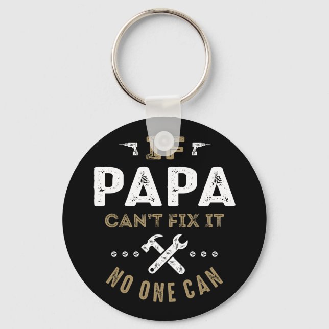 Porte-clés Papa peut le réparer (Recto)