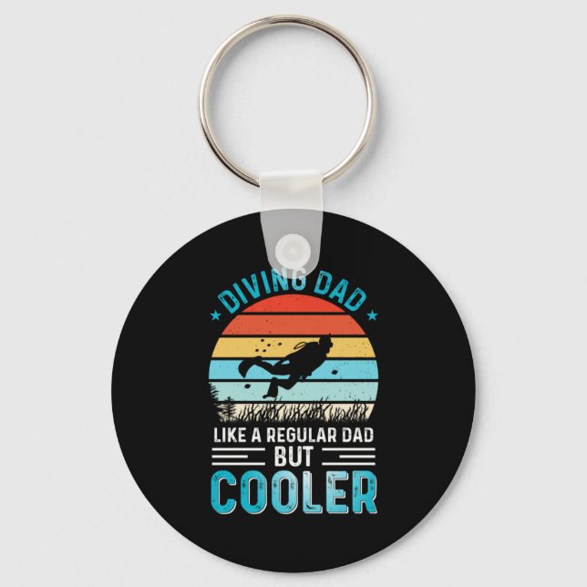 Porte-clés Papa plongeur (Recto)