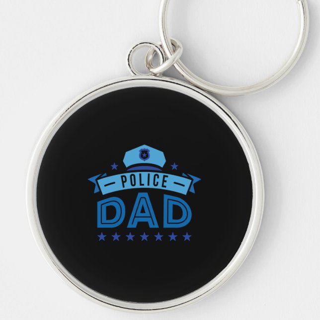 Porte-clés Papa Policier (Devant)