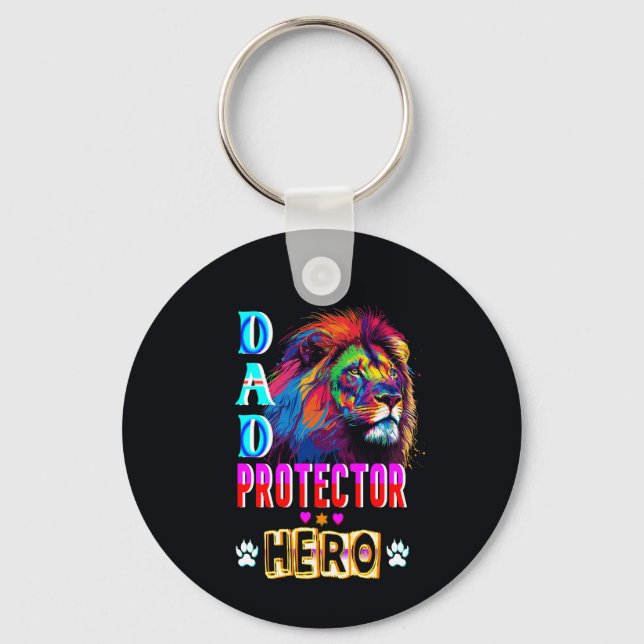 Porte-clés Papa Protector Hero (Recto)