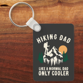 Porte-clés Papa randonneur personnalisé comme un papa normal 