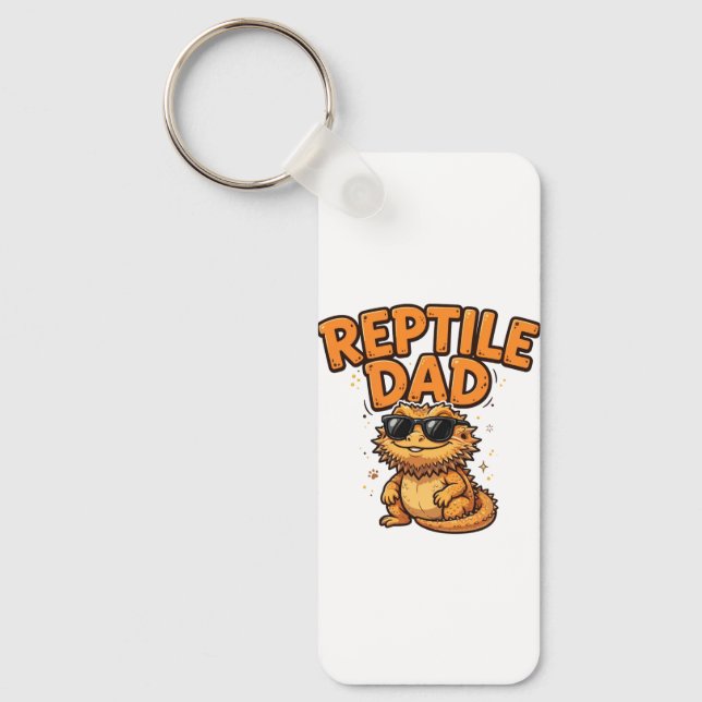 Porte-clés Papa Reptile (Recto)