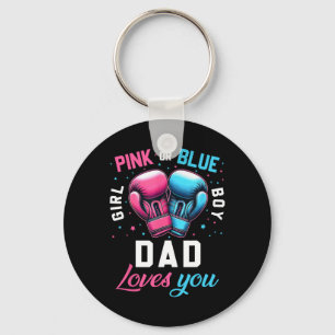 Porte-clés Papa Rose Ou Bleu Vous Aime Boxer Genre Révéler Bo