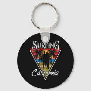 Porte-clés Papa surfeur Plages de Californie Surf Cali Beach