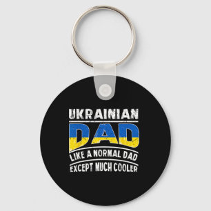 Porte-clés Papa ukrainien comme un normal sauf beaucoup plus