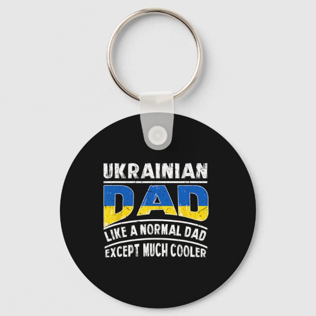 Porte-clés Papa ukrainien comme un normal sauf beaucoup plus  (Recto)