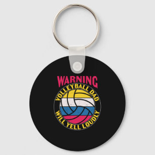 Porte-clés Papa Volleyball Va hurler fort