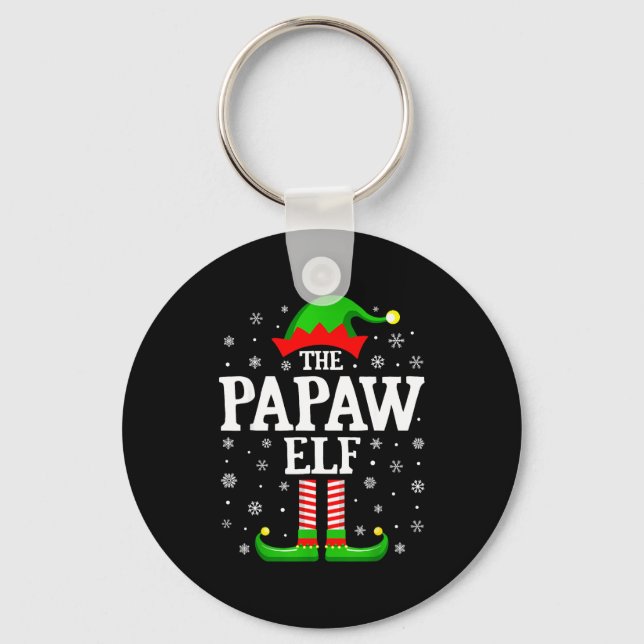 Porte-clés Papaw Elf Funny Christmas Family Matching  (Recto)