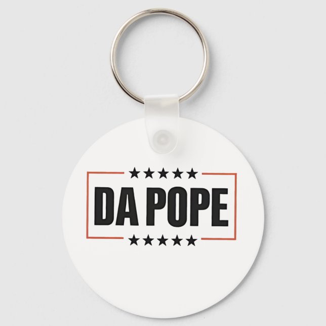 Porte-clés Pape Léon XIV Église chrétienne Da Pape (Recto)