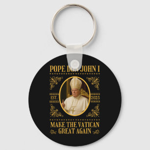 Porte-clés Pape Trump Pape Don John I Funny Satire politique