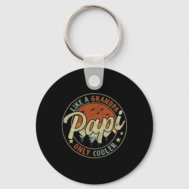 Porte-clés Papi Comme Un Grand-Père Uniquement Glacière Vinta (Recto)