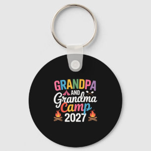 Porte-clés Papi et mamie campent 2027 grands-parents en campi