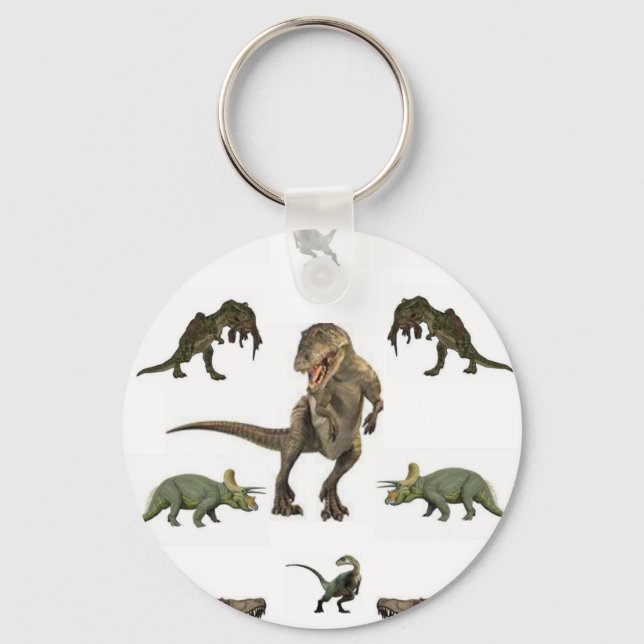 Porte-clés Papier Dinosaure (Recto)