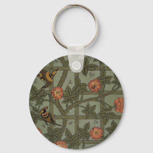 Porte-clés Papier peint en treillis de William Morris