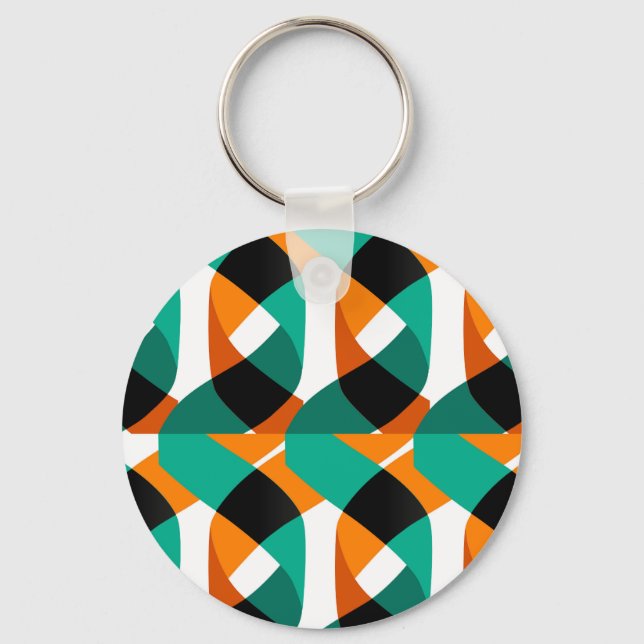 Porte-clés Papier peint rétro : Conception Vintage (Recto)
