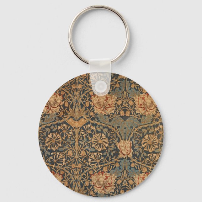 Porte-clés Papier peint riche au chèvrefeuille de William Mor (Recto)