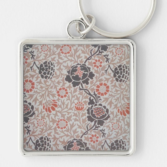 Porte-clés Papier peint William Morris Flower Grafton (Devant)