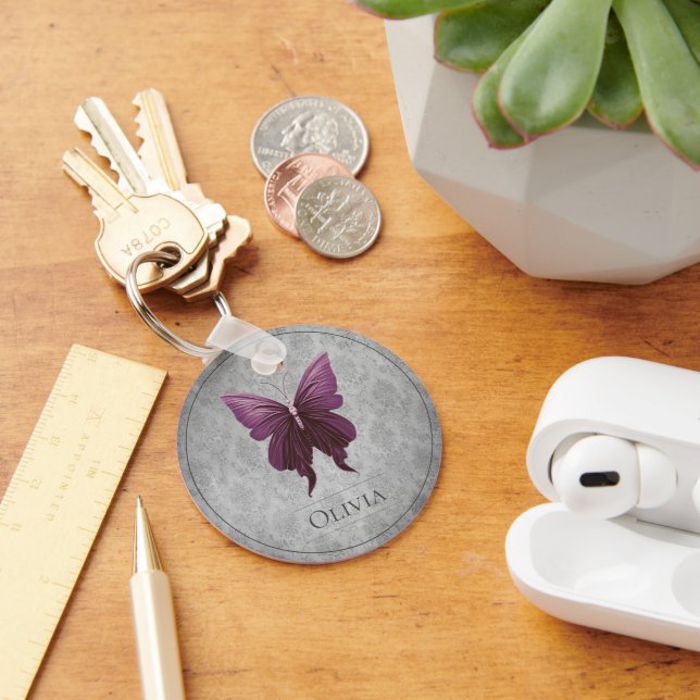 Porte-clés Papillon à bijoux Magenta (Bureau)