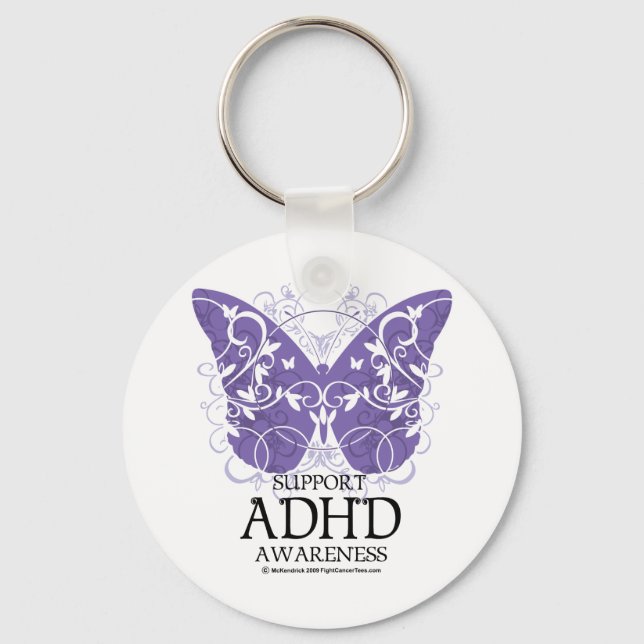 Porte-clés Papillon ADHD (Recto)