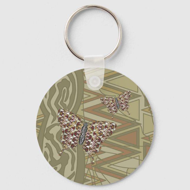 Porte-clés Papillon Africain (Recto)