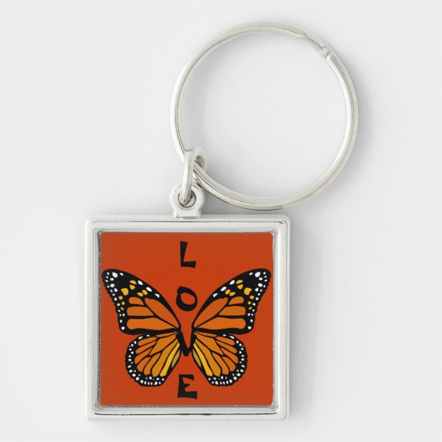 Porte-clés Papillon Amour Porte - clé Cadeaux papillon (Devant)