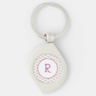 Porte-clés Papillon amusant avec initial