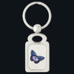 Porte-clés Papillon bleu foncé vintage pourpre 1896 Modèle<br><div class="desc">Porte - clé d'argent personnalisé. Utilisez notre modèle cool, artwork, photo, graphique ou illustration, puis ajoutez un nom, un texte, un devis ou un monogramme pour créer vos propres porte - clés métalliques personnalisés ou monogrammés. Cliquez sur le bouton "Customisez-le !" pour le rendre totalement customisé. Ces porte - clés...</div>