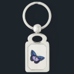 Porte-clés Papillon bleu foncé vintage pourpre 1896 Modèle<br><div class="desc">Porte - clé d'argent personnalisé. Utilisez notre modèle cool, artwork, photo, graphique ou illustration, puis ajoutez un nom, un texte, un devis ou un monogramme pour créer vos propres porte - clés métalliques personnalisés ou monogrammés. Cliquez sur le bouton "Customisez-le !" pour le rendre totalement customisé. Ces porte - clés...</div>