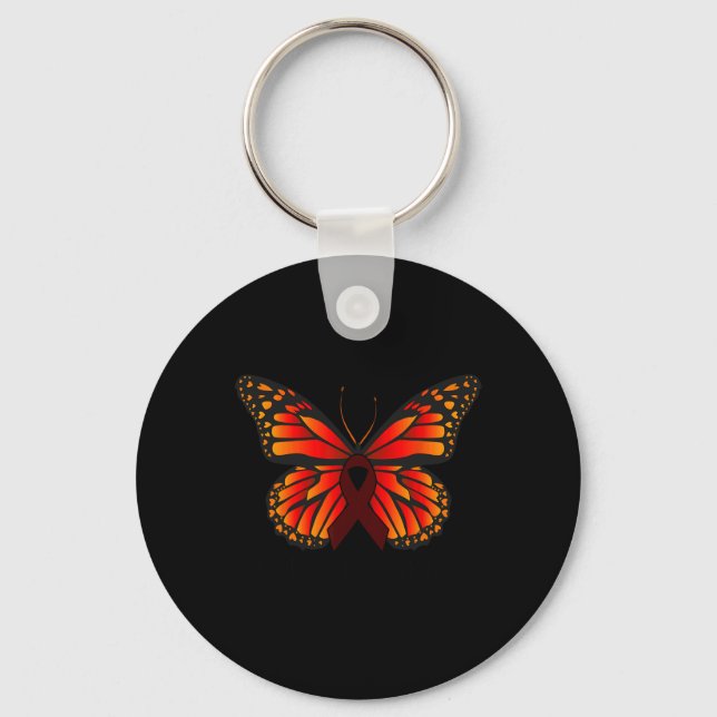 Porte-clés Papillon Cellule faucille Ap de sensibilisation à  (Recto)