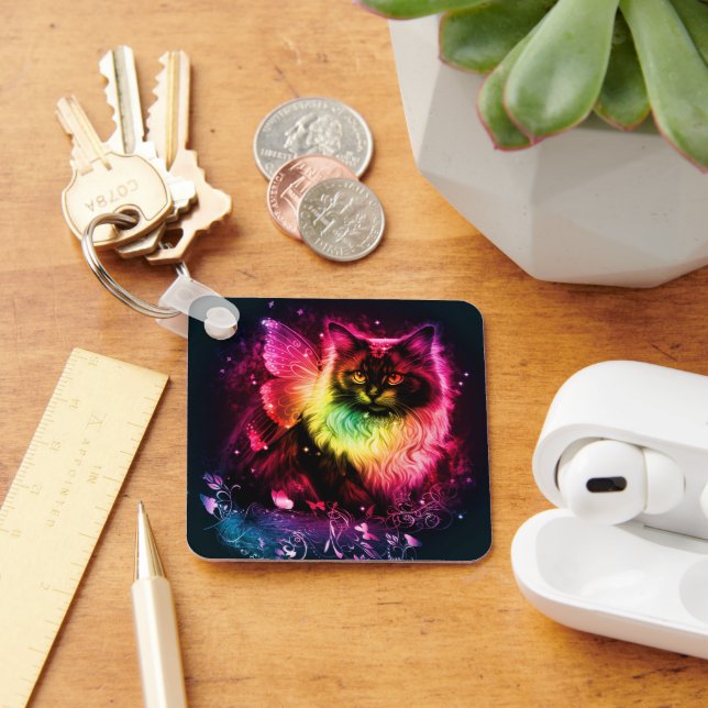 Porte-clés Papillon coloré Kitty (Bureau)