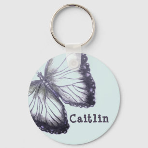 Porte-clés Papillon croisé personnalisé