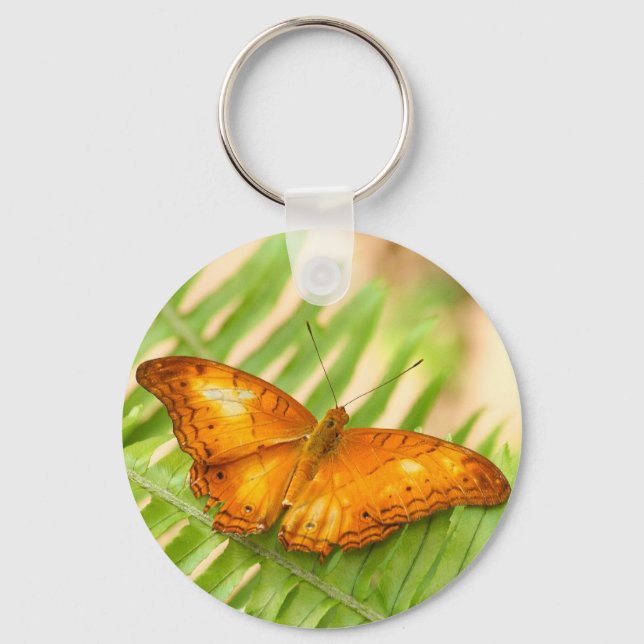 Porte-clés Papillon de croiseur orange (Recto)